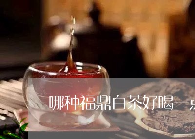 哪种福鼎白茶好喝一点/2023120840495