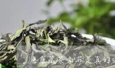 唐康藏茶李菲是真的嘛/2023060906270