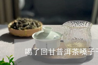 喝了回甘普洱茶嗓子干/2023062444916