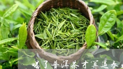 喝了普洱茶才算过春天/2023120783046