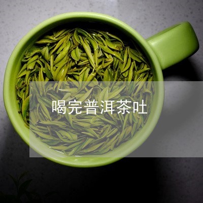 喝完普洱茶吐/2023042776042