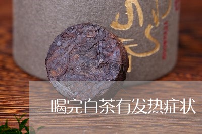 喝完白茶有发热症状/2023121803027