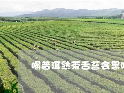 喝普洱熟茶舌苔会黑吗/2023061357480