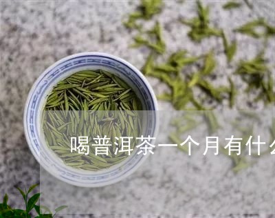 喝普洱茶一个月有什么好处/2023051330794