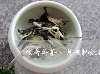 喝普洱茶一月减肥效果/2023092637150