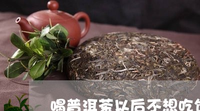 喝普洱茶以后不想吃饭/2023062182505