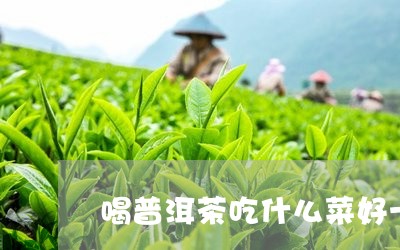 喝普洱茶吃什么菜好一点/2023103118583