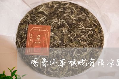 喝普洱茶喉咙有清凉感/2023062078481