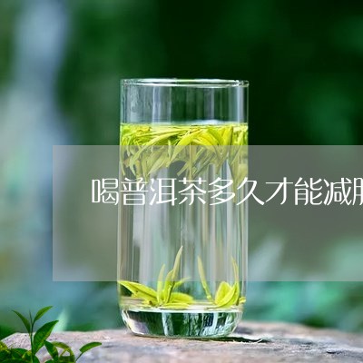 喝普洱茶多久才能减肥/2023093080372