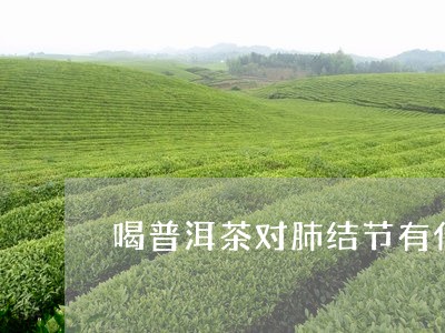 喝普洱茶对肺结节有什么影响/2023110249371