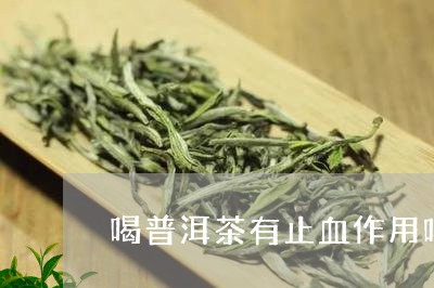 喝普洱茶有止血作用吗/2023092993158