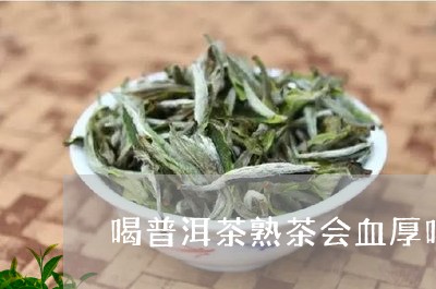 喝普洱茶熟茶会血厚吗/2023061724148