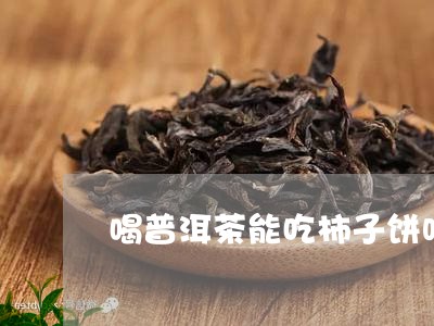 喝普洱茶能吃柿子饼吗/2023062393836