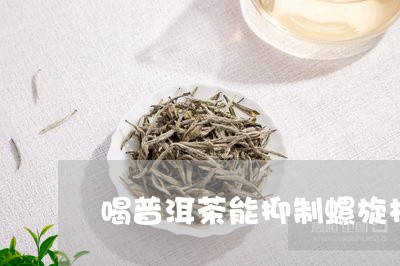 喝普洱茶能抑制螺旋杆菌/2023121506280