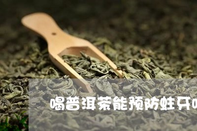 喝普洱茶能预防蛀牙吗百度/2023121536836