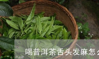 喝普洱茶舌头发麻怎么办/2023112817581