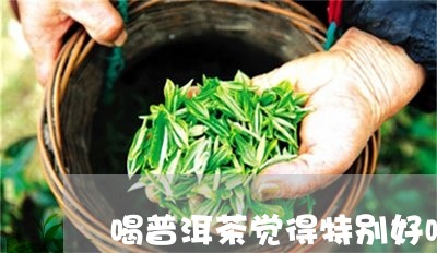 喝普洱茶觉得特别好喝/2023100673704