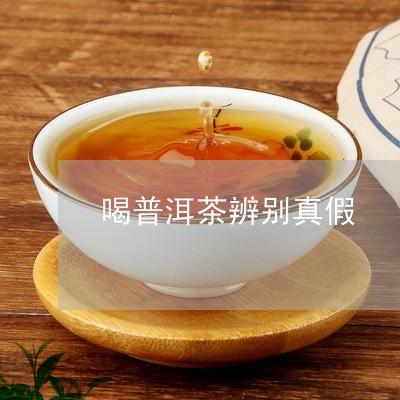 喝普洱茶辨别真假/2023120488493