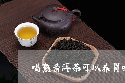 喝熟普洱茶可以养胃吗普洱生茶养胃/2023060342686