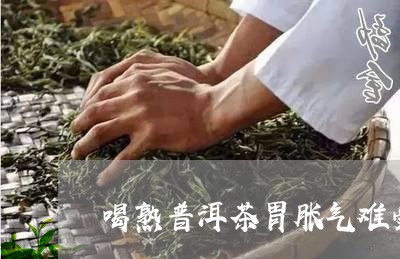 喝熟普洱茶胃胀气难受/2023092924058