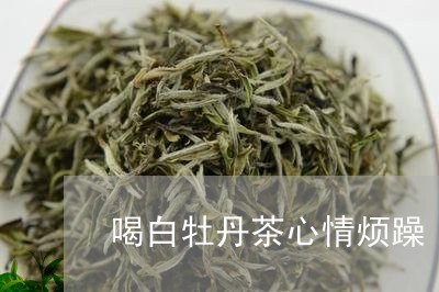 喝白牡丹茶心情烦躁/2023071697483