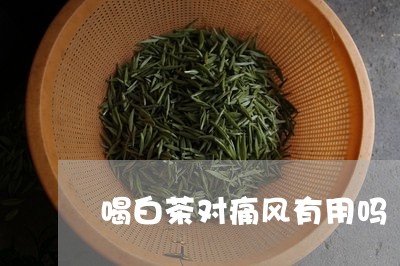 喝白茶对痛风有用吗/2023081474920