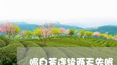 喝白茶连续两天失眠/2023121860691