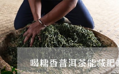 喝糯香普洱茶能减肥吗/2023093056291