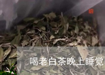 喝老白茶晚上睡觉吗/2023071731714