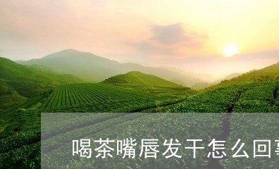 喝茶嘴唇发干怎么回事/2023060953806