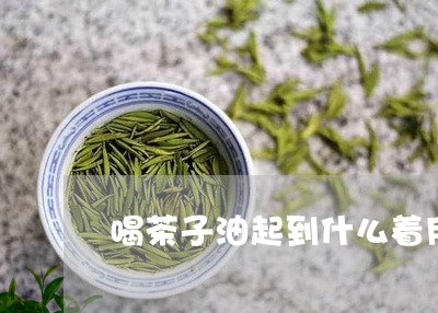 喝茶子油起到什么着用/2023092062938