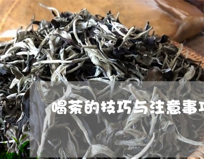 喝茶的技巧与注意事项/2023060867372