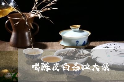 喝陈皮白茶拉大便/2023063014035