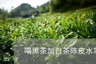 喝黑茶加白茶陈皮水功效/2023101638350