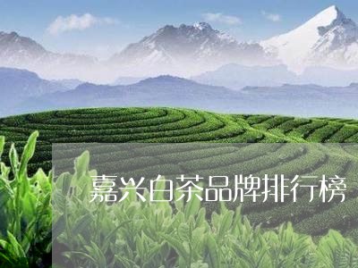 嘉兴白茶品牌排行榜/2023071738162