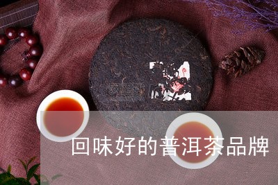 回味好的普洱茶品牌/2023110537179