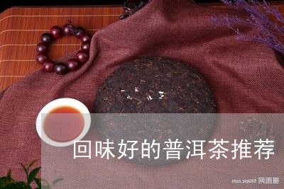 回味好的普洱茶推荐/2023121573825