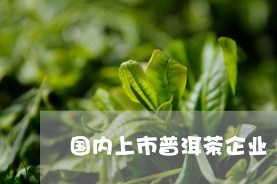 国内上市普洱茶企业/2023070858150