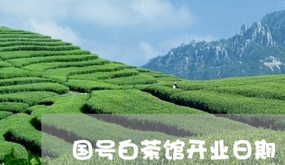 国号白茶馆开业日期/2023121849472