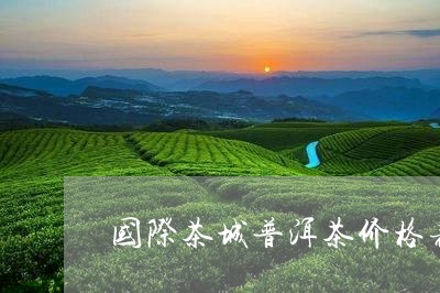 国际茶城普洱茶价格表及图片/2023110526291