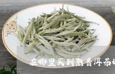 在哪里买到熟普洱茶好/2023110516160