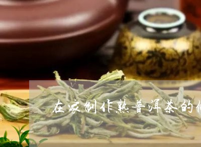 在家制作熟普洱茶的做法/2023081694128