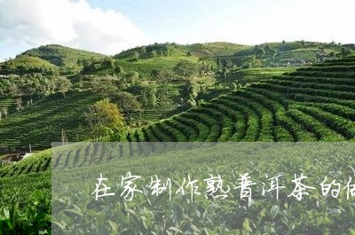 在家制作熟普洱茶的做法/2023102406260