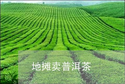 地摊卖普洱茶/2023042649419