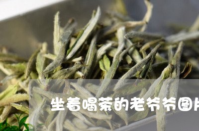 坐着喝茶的老爷爷图片/2023071549684