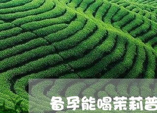 备孕能喝茉莉普洱茶吗/2023072416280