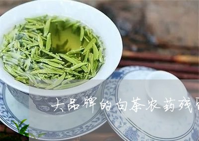 大品牌的白茶农药残留/2023092883837