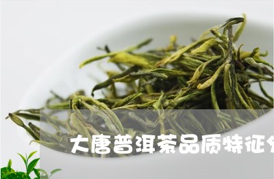 大唐普洱茶品质特征分析/2023121580502