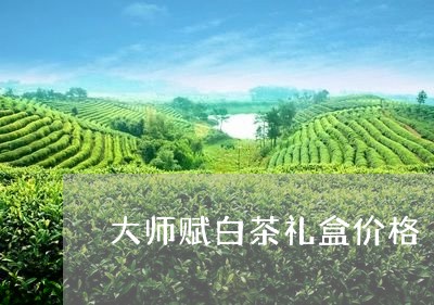 大师赋白茶礼盒价格/2023071610693