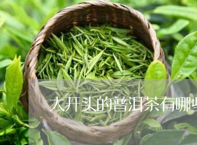 大开头的普洱茶有哪些/2023121509393